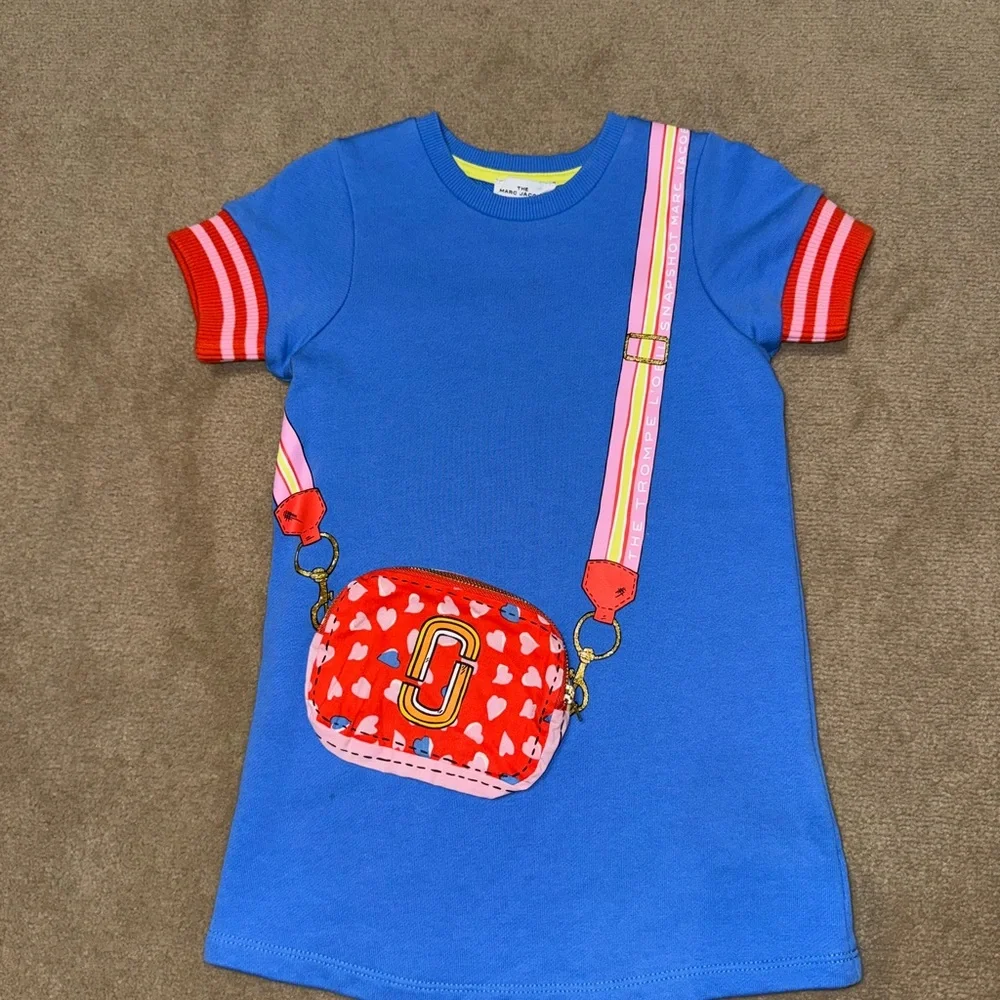 Marc Jacobs Blue and Red Short Sleeve dress with Americana Design - Picture 3 of 3